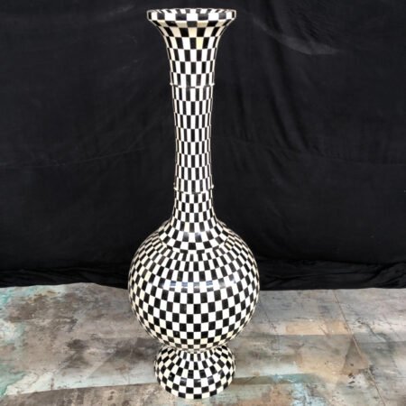 Tall Inlay Ornamental Vase